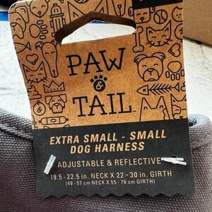 Paw & Tail dog harness, gray, padded, adjustable size-XS-S